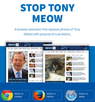 Illustration for article titled New browser extension replaces Australian PM with...kittens!